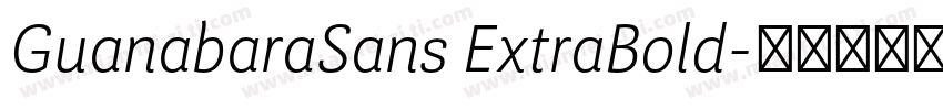 GuanabaraSans ExtraBold字体转换